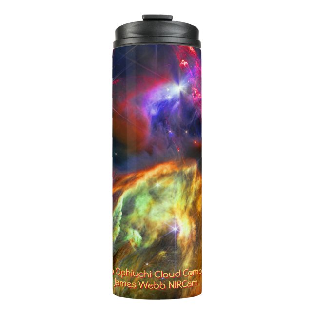 Garrafa Térmica Complexo de Nuvem Rho Ophiuchi - James Webb NIRCam (Frente)