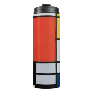 Garrafa Térmica Composição Abstrata Vintage por Piet Mondrian