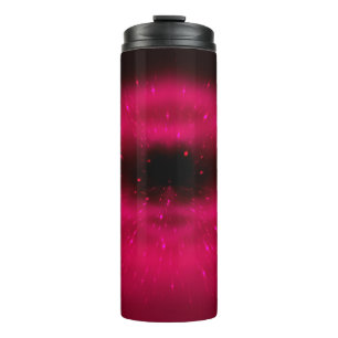 Garrafa Térmica Composição fractal cor-de-rosa abstrato. Explosão 