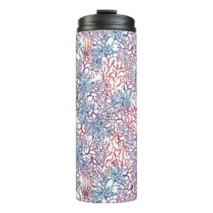 Garrafa Térmica Composição Subaquática em Aquarela Série Design 5 