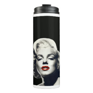 Garrafa Térmica CON24BW-V4 lábios vermelhos Marilyn em BLACK.tif