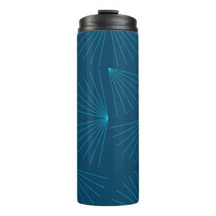 Garrafa Térmica Conceito claro azul, moderno, simples da