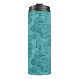 Garrafa Térmica Conchas em Aqua