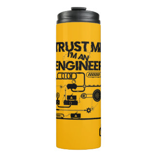 Garrafa Térmica Confie em mim. Eu sou um engenheiro