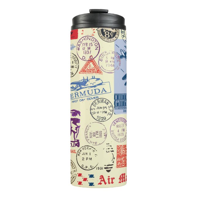 Garrafa Térmica Conjunto de Decretos do Carimbo do Documento Vinta (Frente)