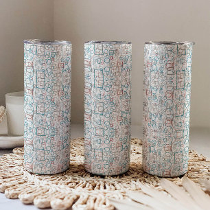 Garrafa Térmica Conjuntor - círculos, retângulos e quadrados