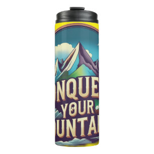 Garrafa Térmica Conquiste suas montanhas - Design de Drinkware Vib