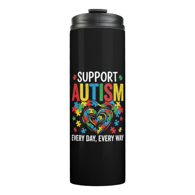Garrafa Térmica Conscientização do autismo (Frente)