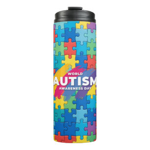 Garrafa Térmica Conscientização do Autismo  --Tumbler Térmico