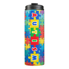 Garrafa Térmica Conscientização do Autismo --Tumbler Térmico