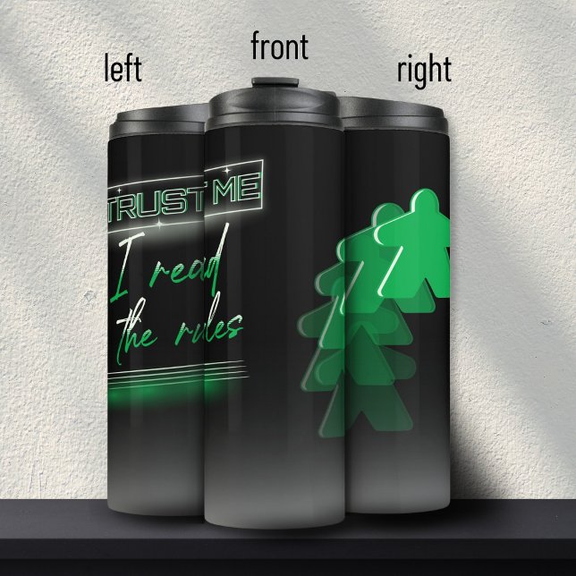 Garrafa Térmica Conselho Verde Neon Vaporwave (Criador carregado)