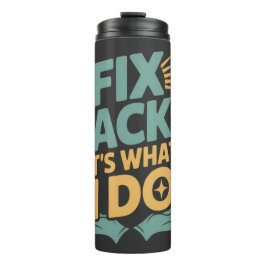 Garrafa Térmica Conserte as costas É o que eu faço citações do Chi