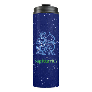 Garrafa Térmica Constelação de Sagitário e Signo do Zodíaco com Es