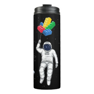 Garrafa Térmica Construtor Mestre Astronauta, Blocos de Construção