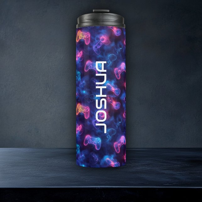 Garrafa Térmica Controladora de jogos personalizada Legal (Criador carregado)