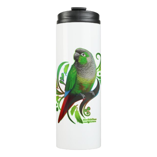 Garrafa Térmica Conure de Olho Verde (Frente)
