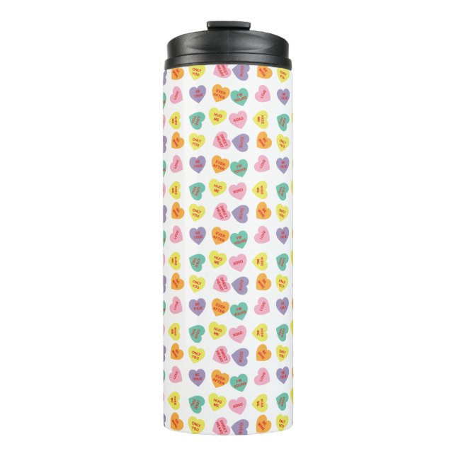 Garrafa Térmica Conversação Candy Hearts Tumbler (Frente)