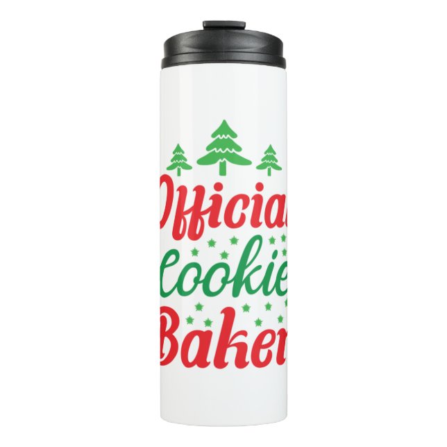 Garrafa Térmica Cookie Oficial do Xmas Art Baker (Frente)