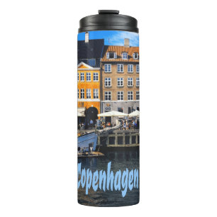 Garrafa Térmica Copenhague Dinamarca Capital Casas de Canal Nyhavn