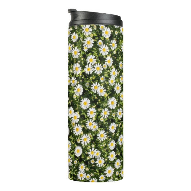 Garrafa Térmica Copo de Aço Inox Daisy Meadow (Rotação à direita)