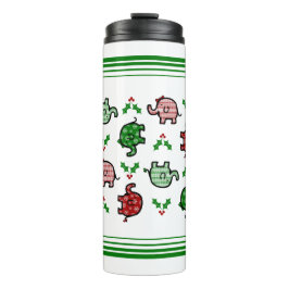 Garrafa Térmica Copo de Elefante de Natal