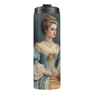 Garrafa Térmica Copo de Viagem com Retrato de Senhora Vitoriana Vi