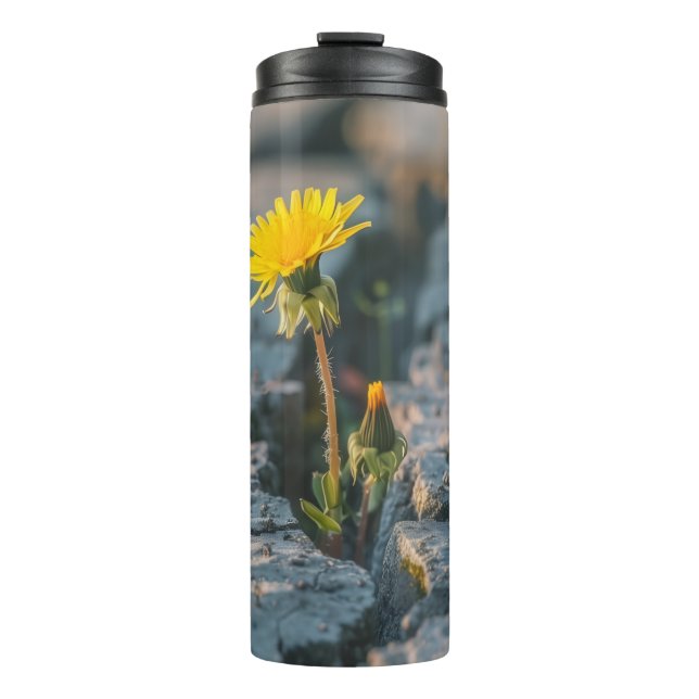 Garrafa Térmica Copo de Viagem Isolado Resiliente Dandelion (Frente)