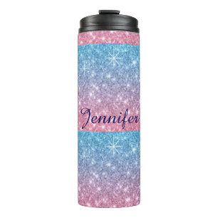GARRAFA TÉRMICA COPO PERSONALIZADO COM GLITTER