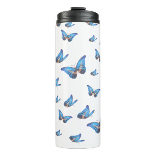 Garrafa Térmica Copo Térmico Borboleta Azul