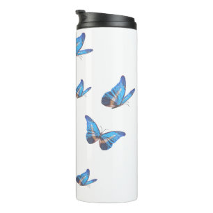 Garrafa Térmica Copo Térmico Borboleta Azul