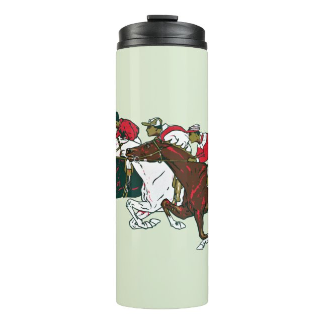 Garrafa Térmica Copo Térmico Cavalos de Corrida (Frente)