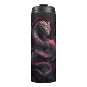 Garrafa Térmica Copo Térmico Cobra Mecânica Dark Sci-Fi