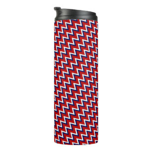 Garrafa Térmica Copo térmico com chevron patriótico