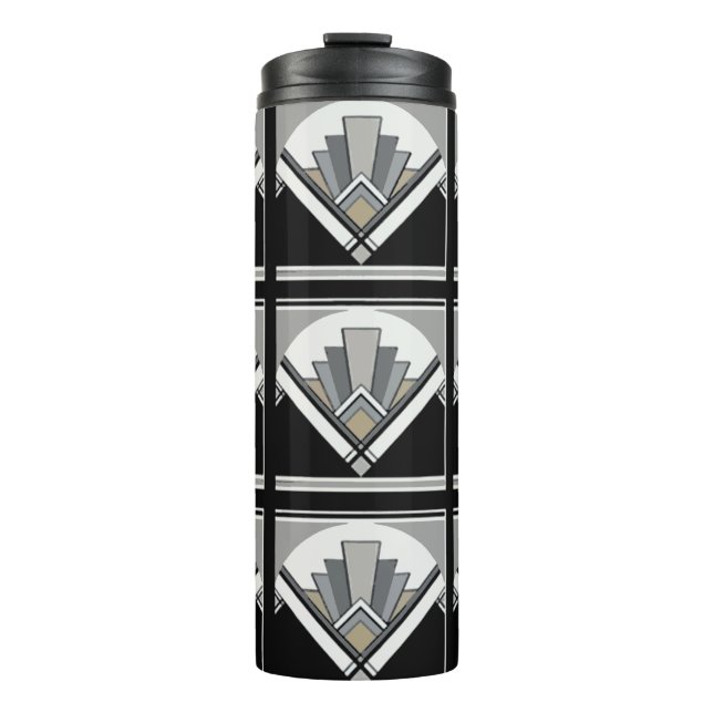 Garrafa Térmica Copo Térmico de Azulejo Art Déco (Frente)