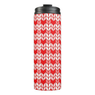 GARRAFA TÉRMICA COPO TÉRMICO DE MALHA GINGHAM VERMELHO