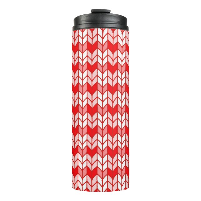 GARRAFA TÉRMICA COPO TÉRMICO DE MALHA GINGHAM VERMELHO (Frente)