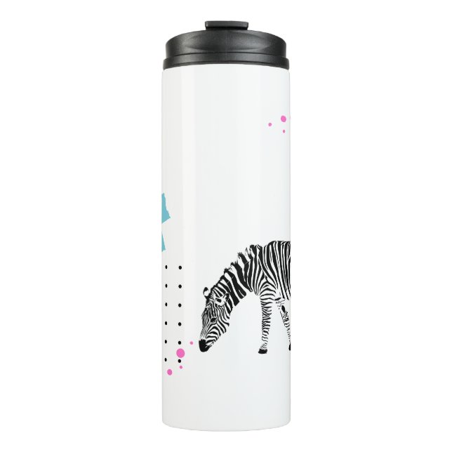 Garrafa Térmica Copo Térmico Eish Zebra (Frente)