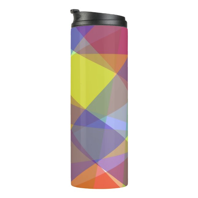 Garrafa Térmica Copo Térmico Geométrico Leve - Tumbler (Rotação à direita)