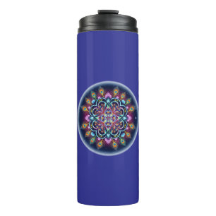 Garrafa Térmica Copo Térmico Mandala Cósmica