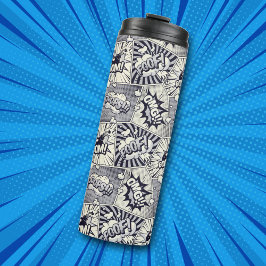 Garrafa Térmica Copo Térmico Pop Art de Quadrinhos