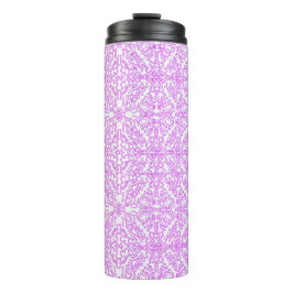 Garrafa Térmica Copo Térmico Rosa Sonho Macio padrão Mandala