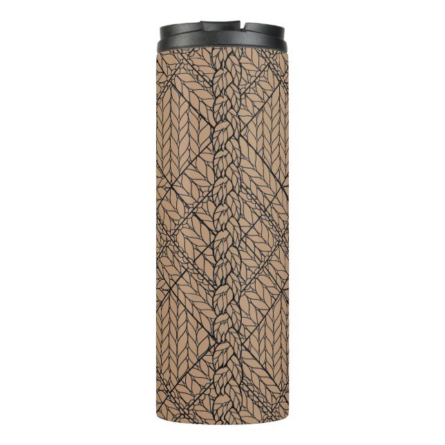 Garrafa Térmica Copo Térmico TAN ARGYLE KNIT (Verso)
