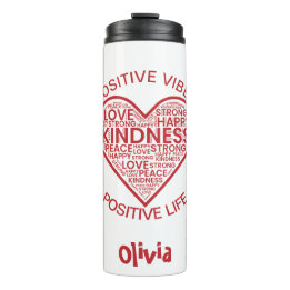 Garrafa Térmica Copo Térmico Vibrações Positivas Vida Positiva