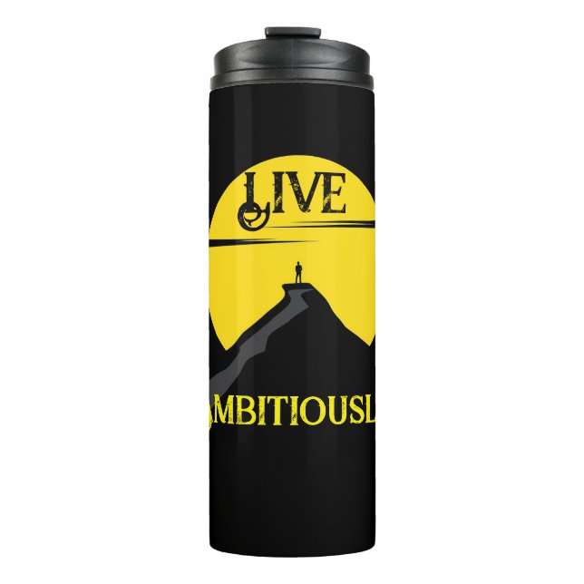 Garrafa Térmica Copo Térmico Viva Ambiciosamente (Frente)