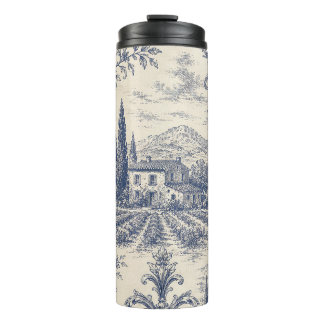 Garrafa Térmica copos térmicos com estampa de lavanda vintage