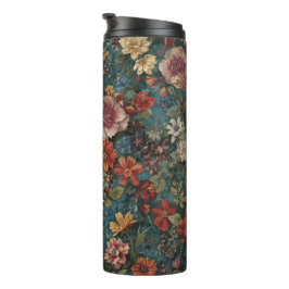 Garrafa Térmica Copos Térmicos com Padrão Floral