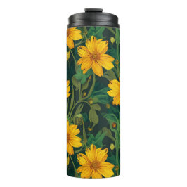 Garrafa Térmica Copos Térmicos com Padrão Floral