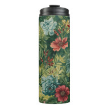 Copos Térmicos com Padrão Floral