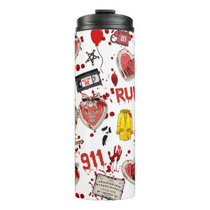 Garrafa Térmica Copos Tumbler de Filmes de Assassino Serial Mancha