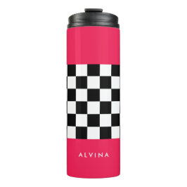 Garrafa Térmica Cor-de-rosa claro e tabuleiro
